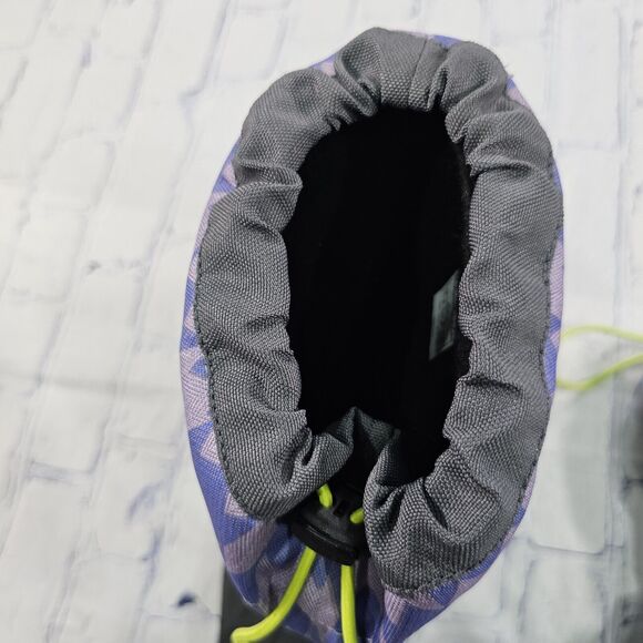 Columbia WOMENS YOUTH SZ 6 Powderbug Plus II Print Snow Boot Waterproof Purple - Picture 5 of 11